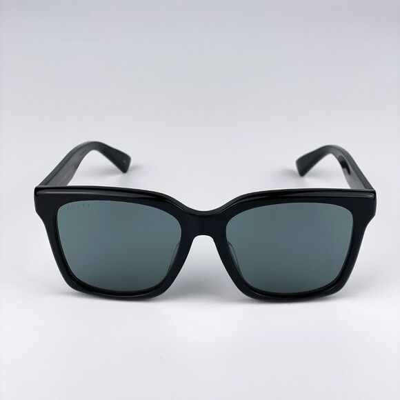 Gucci GG1175SK 002 Sunglasses Black Smoke Grey Square Unisex main image 12